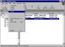Outlook Express - Layout